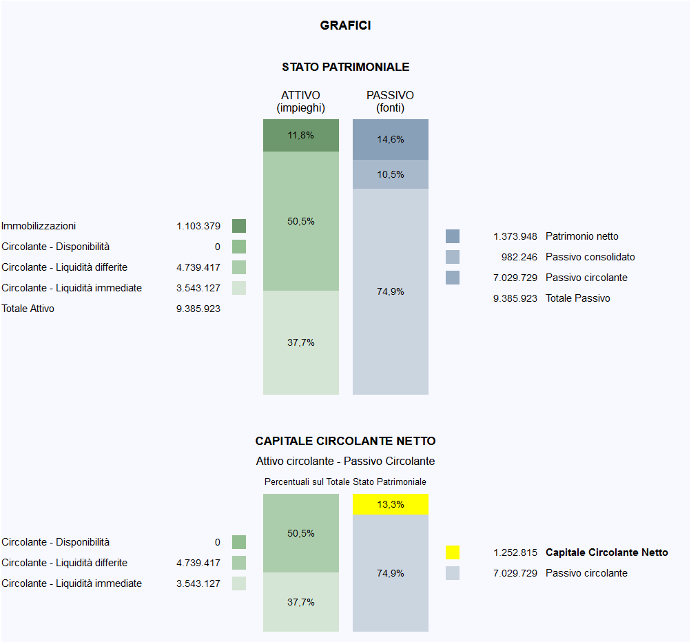 analisi di bilancio ETS - grafico stato patrimoniale 1