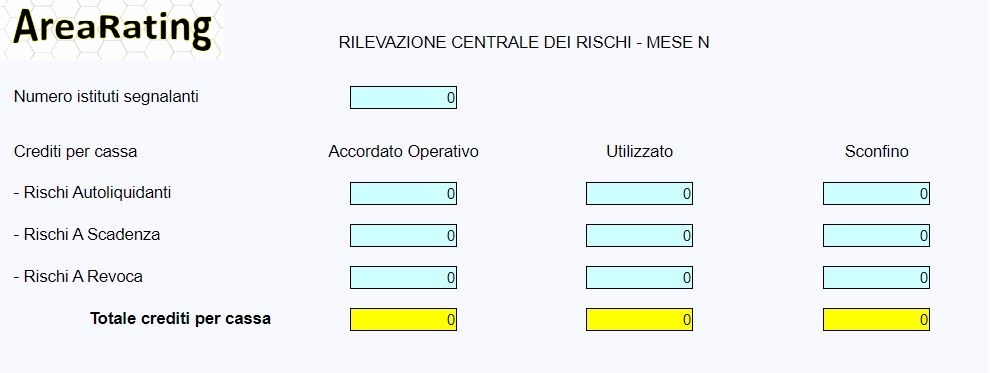 analisi centrale rischi - dati di input